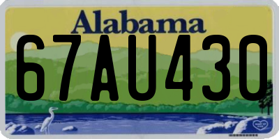 AL license plate 67AU430