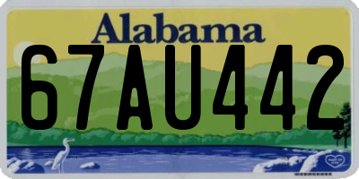 AL license plate 67AU442