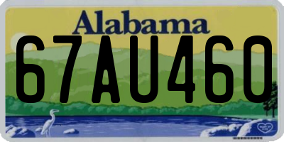 AL license plate 67AU460