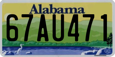 AL license plate 67AU471