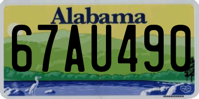 AL license plate 67AU490