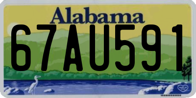 AL license plate 67AU591