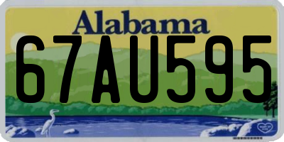 AL license plate 67AU595
