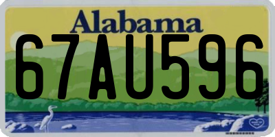 AL license plate 67AU596