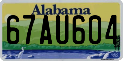AL license plate 67AU604
