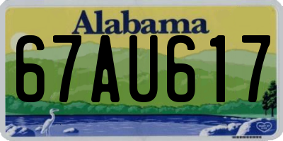 AL license plate 67AU617