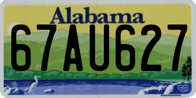 AL license plate 67AU627