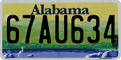 AL license plate 67AU634
