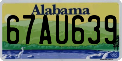 AL license plate 67AU639