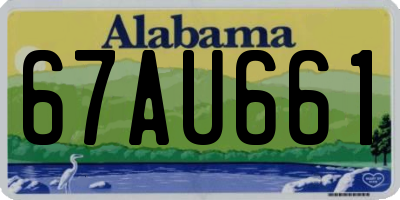 AL license plate 67AU661