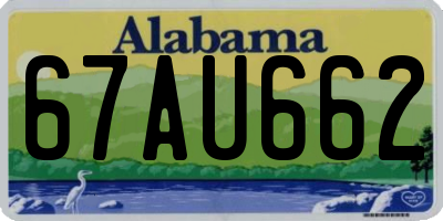 AL license plate 67AU662