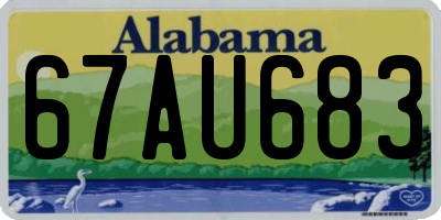 AL license plate 67AU683