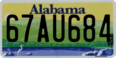 AL license plate 67AU684