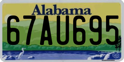 AL license plate 67AU695
