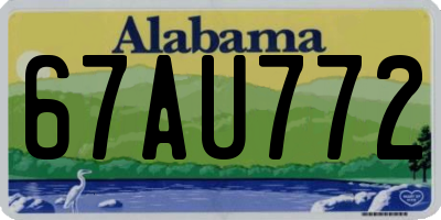 AL license plate 67AU772