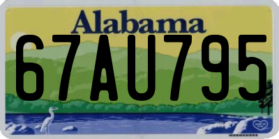 AL license plate 67AU795