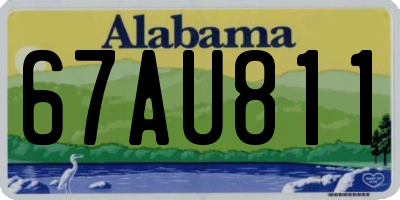 AL license plate 67AU811