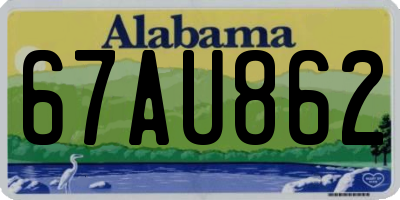 AL license plate 67AU862