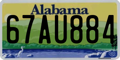 AL license plate 67AU884