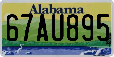 AL license plate 67AU895