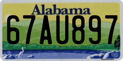 AL license plate 67AU897
