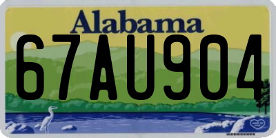 AL license plate 67AU904