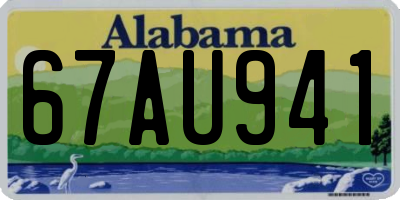 AL license plate 67AU941