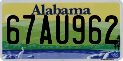 AL license plate 67AU962