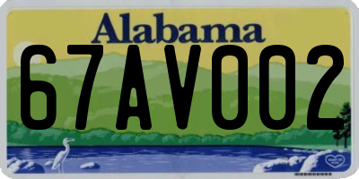 AL license plate 67AV002
