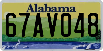 AL license plate 67AV048