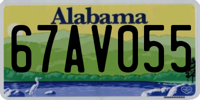 AL license plate 67AV055
