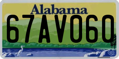 AL license plate 67AV060