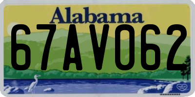 AL license plate 67AV062
