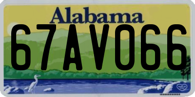 AL license plate 67AV066