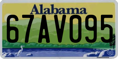 AL license plate 67AV095