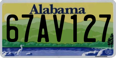 AL license plate 67AV127