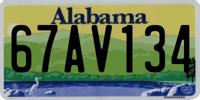 AL license plate 67AV134