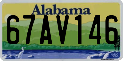 AL license plate 67AV146