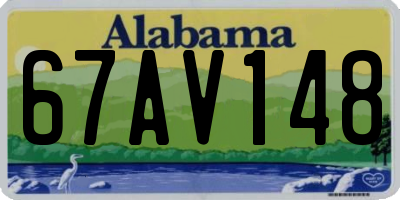 AL license plate 67AV148