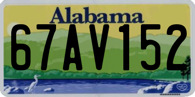 AL license plate 67AV152