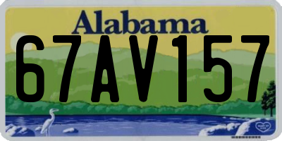 AL license plate 67AV157