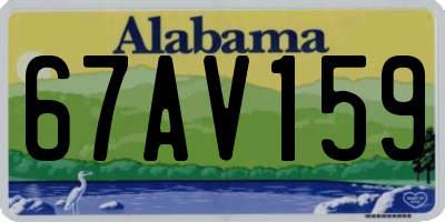 AL license plate 67AV159