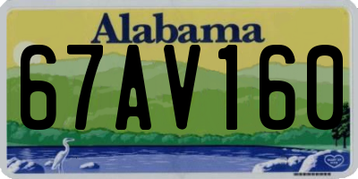 AL license plate 67AV160