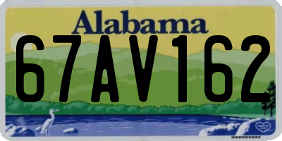 AL license plate 67AV162