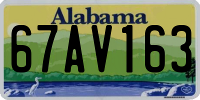 AL license plate 67AV163