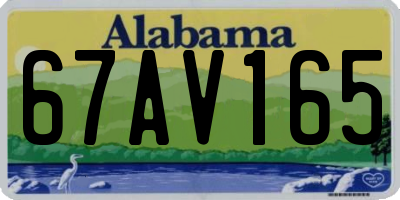 AL license plate 67AV165