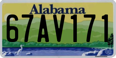 AL license plate 67AV171