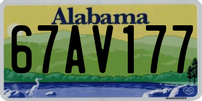 AL license plate 67AV177