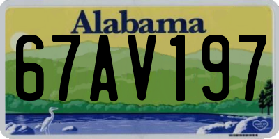 AL license plate 67AV197