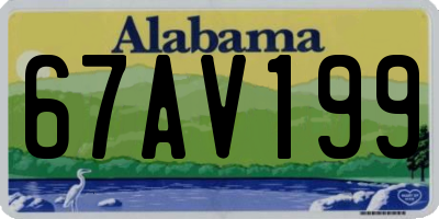 AL license plate 67AV199